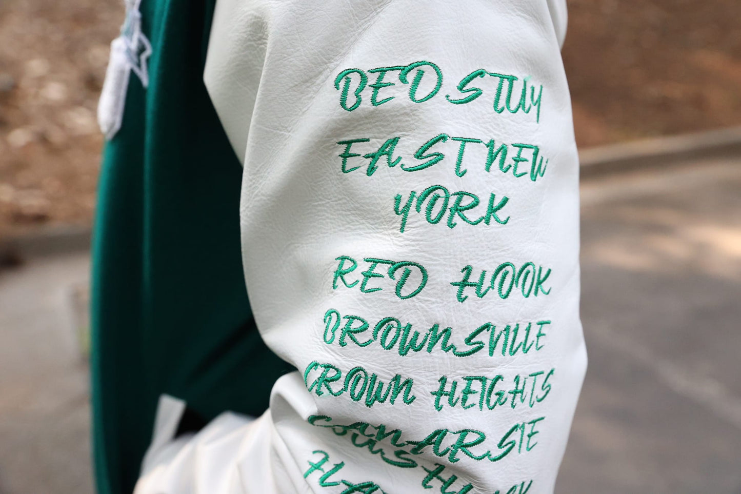 Big Brooklyn Pine Green Varsity Jacket (PRE ORDER)
